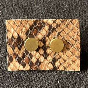 Golden Disk Earrings